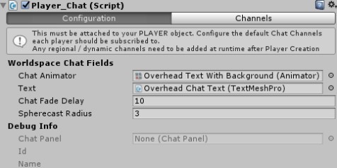Player Chat Configuration